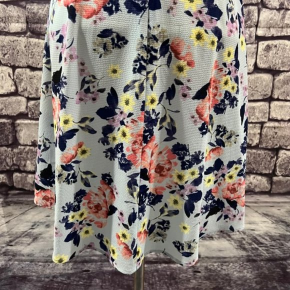 French Connection Floral Spaghetti Strap Empire Style Dress Size 8 - Picture 8 of 11